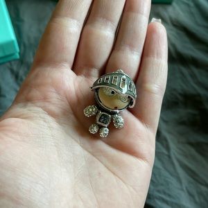 Swarovski knight pendant